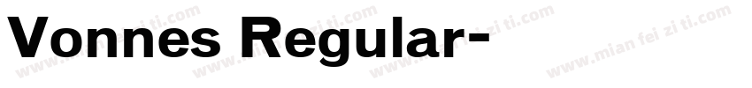 Vonnes Regular字体转换